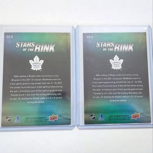 Auston Matthews Toronto Maple Leafs MVP Stars of the Rink 2022/23 Silver & Gold - Picture 2 of 2